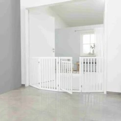 Trixie Hondenhek Met Deur Wit - 60-160 X 81 CM -Huisdierbenodigdheden 1200x1200 1551