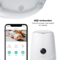 Pettadore Nutri View - Voerautomaat Kat/Hond - Smart Met Camera En App - Wit - 3.7 L -Huisdierbenodigdheden 1200x1200 1571