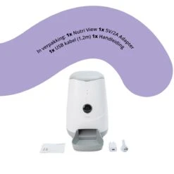 Pettadore Nutri View - Voerautomaat Kat/Hond - Smart Met Camera En App - Wit - 3.7 L -Huisdierbenodigdheden 1200x1200 1578
