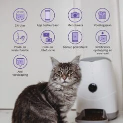 Pettadore Nutri View - Voerautomaat Kat/Hond - Smart Met Camera En App - Wit - 3.7 L -Huisdierbenodigdheden 1200x1200 1579