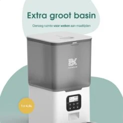 Bowkam Automatische Voerautomaat - Voerbak - Voerautomaat - Voerbak Kat - Voerbak Hond - Wit - Met Voice Recording -Huisdierbenodigdheden 1200x1200 1591