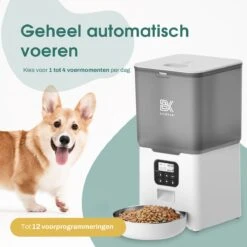 Bowkam Automatische Voerautomaat - Voerbak - Voerautomaat - Voerbak Kat - Voerbak Hond - Wit - Met Voice Recording -Huisdierbenodigdheden 1200x1200 1596