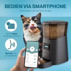 Petsy Ways Automatische Voerbak - Voor Hond & Kat - Voerdispenser - Met Wifi - Microfoon - 6 Liter -Huisdierbenodigdheden 1200x1200 1647