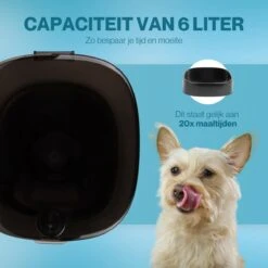 Petsy Ways Automatische Voerbak - Voor Hond & Kat - Voerdispenser - Met Wifi - Microfoon - 6 Liter -Huisdierbenodigdheden 1200x1200 1649