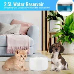PetPod Drinkfontein - Honden En Katten - 2.5 Liter - Inclusief Filters - Waterfontein Kat - Kattenfontein - Geluidloos -Huisdierbenodigdheden 1200x1200 1709