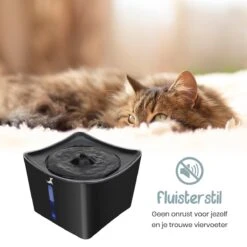 Loyalpetclub® XL Drinkfontein Kat – Drinkbak Hond & Kat - Waterfontein Kat – Waterdispenser 3L - Kattenfontein Met Waterfilter - Inclusief Mat -Huisdierbenodigdheden 1200x1200 1713