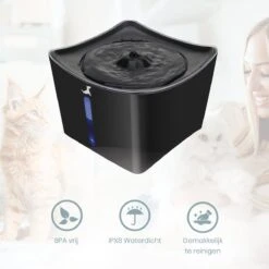 Loyalpetclub® XL Drinkfontein Kat – Drinkbak Hond & Kat - Waterfontein Kat – Waterdispenser 3L - Kattenfontein Met Waterfilter - Inclusief Mat -Huisdierbenodigdheden 1200x1200 1714