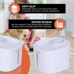 PetGoods Drinkfontein - Honden & Katten – 3 Liter - Fluisterstil - Drinkfontein Kat - Incl. Filter & Pomp -Huisdierbenodigdheden 1200x1200 1717