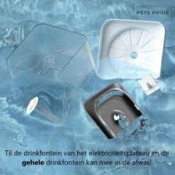 Pets Pride Drinkfontein Kat & Hond - Waterfontein 3L – Keramische Pomp – Kattenfontein Met App -Huisdierbenodigdheden 1200x1200 1725