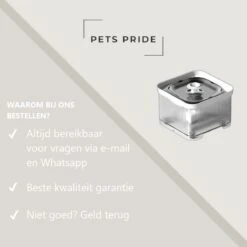 Pets Pride Drinkfontein Kat & Hond - Waterfontein 3L – Keramische Pomp – Kattenfontein Met App -Huisdierbenodigdheden 1200x1200 1726