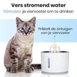 Krexs Drinkfontein - Kattenfontein – Waterfontein - Drinkbak - Hondenfontein – Kattenspeeltje - Kat -Huisdierbenodigdheden 1200x1200 1742