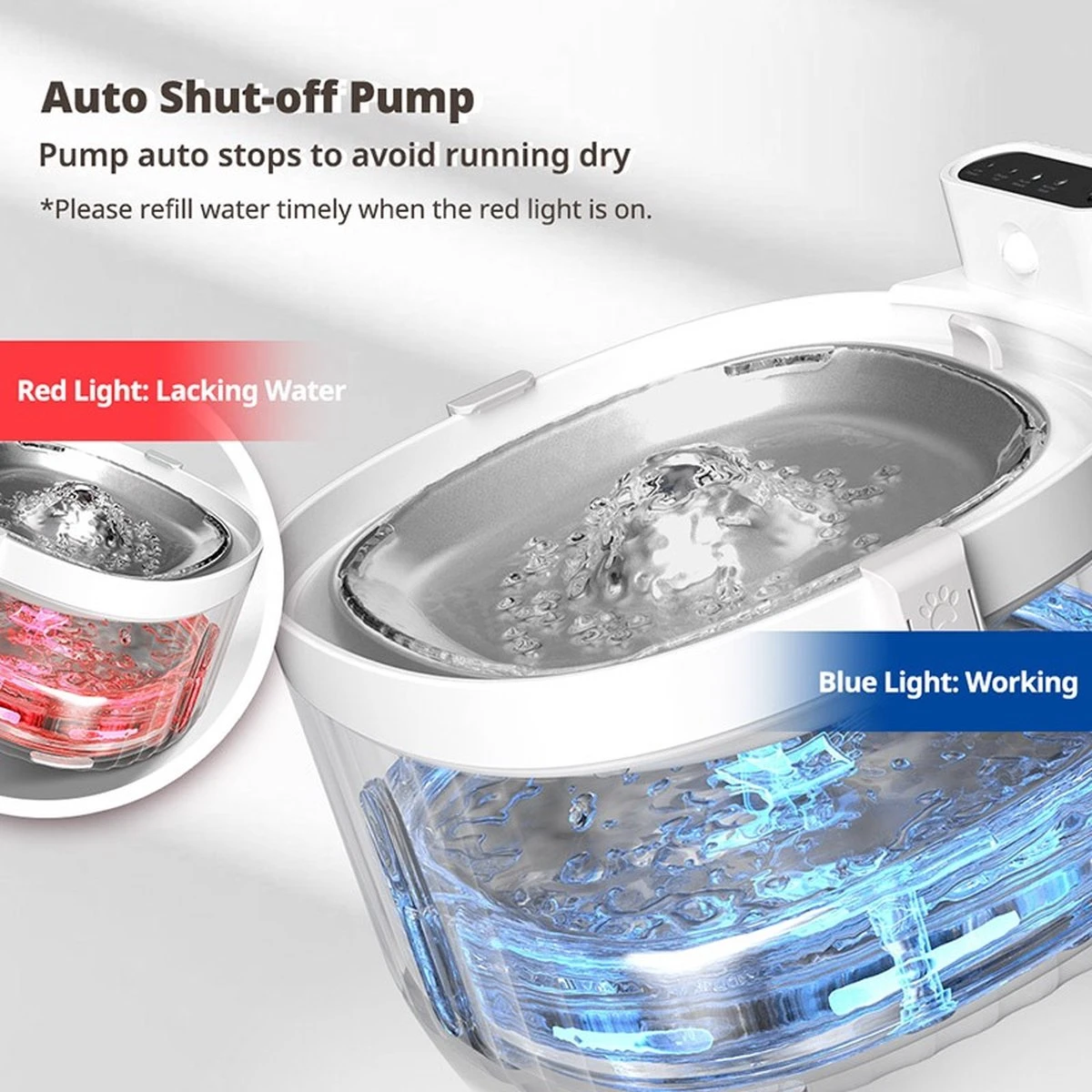 AluPet5 Pro Sense - USB Kabel/Batterij - Kat Fontein - Motion Sensor Hond Dispenser Met Filter - Automatisch 5 AluPet5 Pro Sense - USB Kabel/Batterij - Kat Fontein - Motion Sensor Hond Dispenser Met Filter - Automatisch - Afbeelding 5