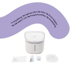 Pettadore Hydrate Ultra - Drinkfontein Kat/Hond - Smart & UV Sterilisatie - 2L -Huisdierbenodigdheden 1200x1200 1819