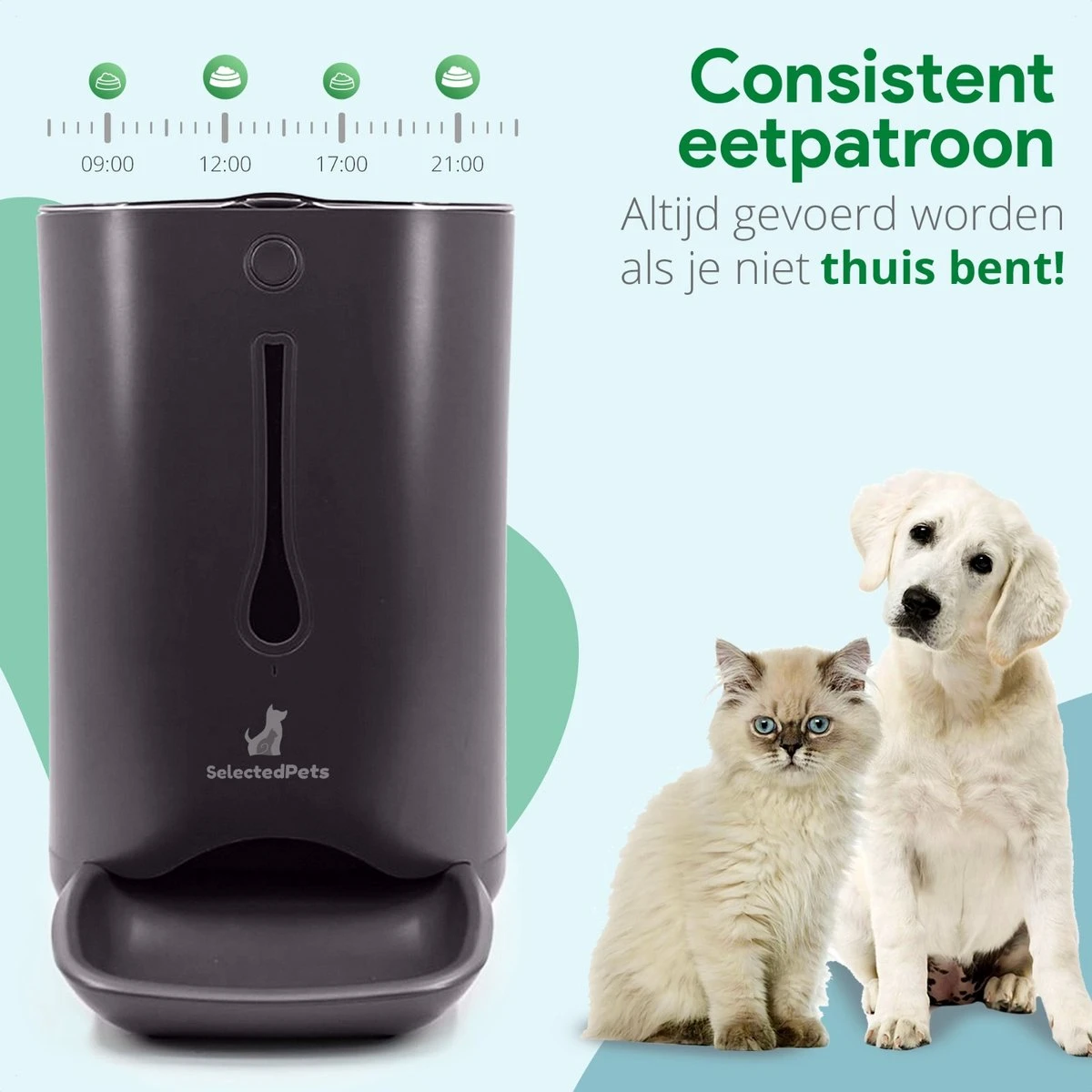 Automatische Voerbak Kat En Hond - Voerautomaat Kat - Voerdispenser Voor Huisdier - Smartphone Besturing - Zwart - Compatibel Met 2,4Ghz 6 Automatische Voerbak Kat En Hond - Voerautomaat Kat - Voerdispenser Voor Huisdier - Smartphone Besturing - Zwart - Compatibel Met 2,4Ghz - Afbeelding 6
