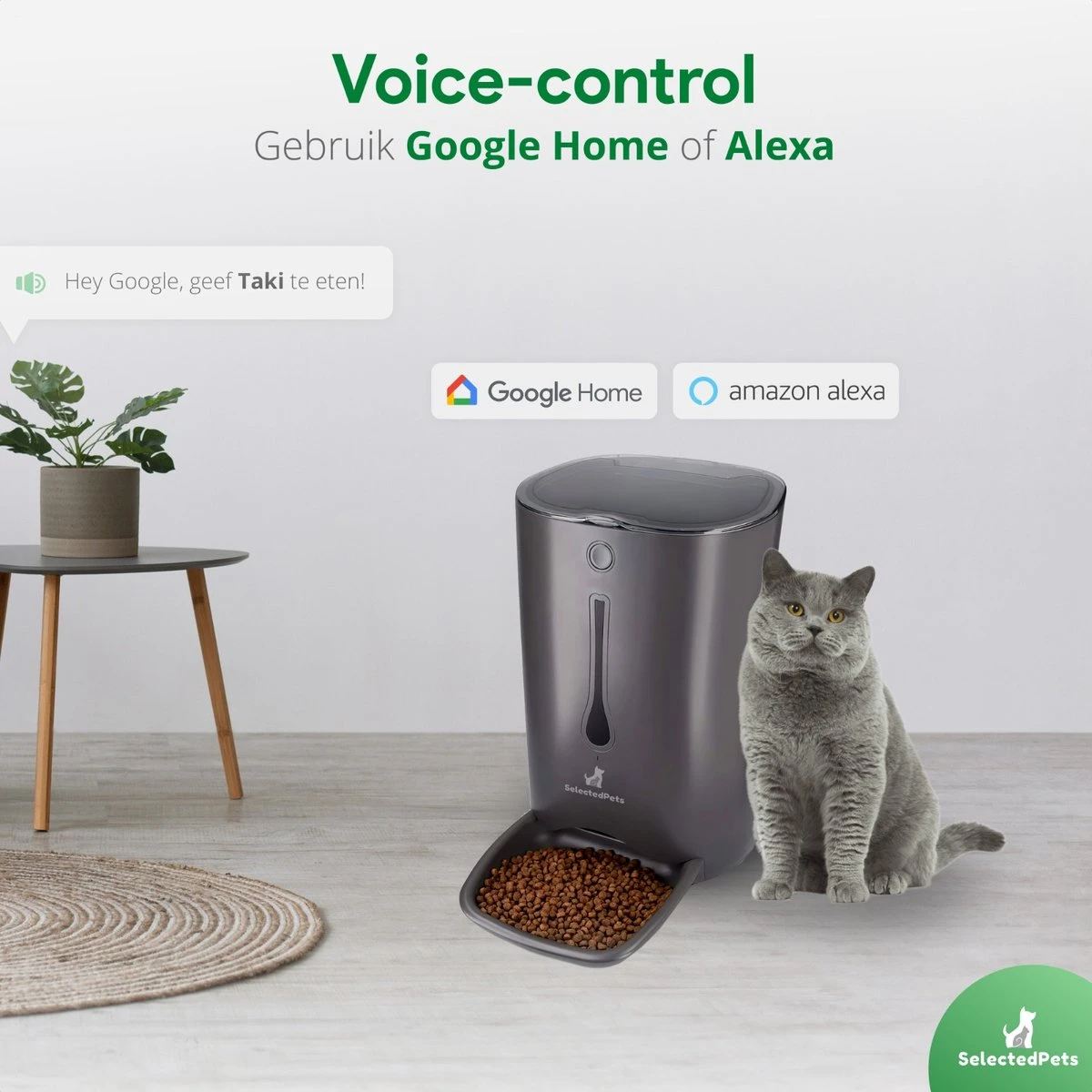 Automatische Voerbak Kat En Hond - Voerautomaat Kat - Voerdispenser Voor Huisdier - Smartphone Besturing - Zwart - Compatibel Met 2,4Ghz 7 Automatische Voerbak Kat En Hond - Voerautomaat Kat - Voerdispenser Voor Huisdier - Smartphone Besturing - Zwart - Compatibel Met 2,4Ghz - Afbeelding 7