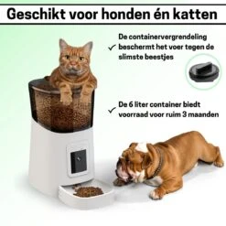 BOME Voerautomaat - Camera En Audio - Inclusief SD-Kaart - Automatische Voerbak Kat Of Hond - Wit -Huisdierbenodigdheden 1200x1200 1875