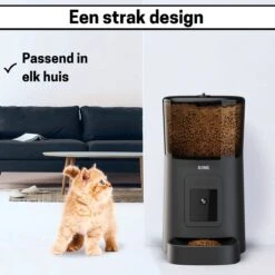 BOME Voerautomaat - Camera En Audio - Inclusief SD-Kaart - Automatische Voerbak Kat Of Hond - Voerautomaat Kat - Zwart -Huisdierbenodigdheden 1200x1200 1926