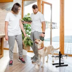 Relaxdays Hondenvoerbak Op Standaard - In Hoogte Verstelbaar - Dubbele Voerbak - Hondenbak - 2 X 2,15 Liter -Huisdierbenodigdheden 1200x1200 1940