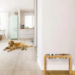 Relaxdays Voerbak Hond Met Standaard - Dubbel - Hondenvoerbak - 2 Eetbakken - Verhoogd -Huisdierbenodigdheden 1200x1200 1965