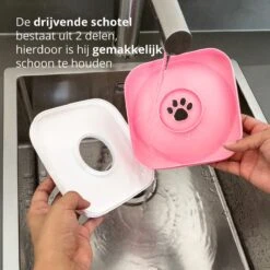 Lovely Pets - Drinkbak Hond - Drinkbak Voor Honden - Waterbak - Anti Knoei - Verminderd Slobberen - Onderweg - Hond - Drinkbak - Huisdier - Water Bowl - Roadrefresher - LARGE - Roze -Huisdierbenodigdheden 1200x1200 1979
