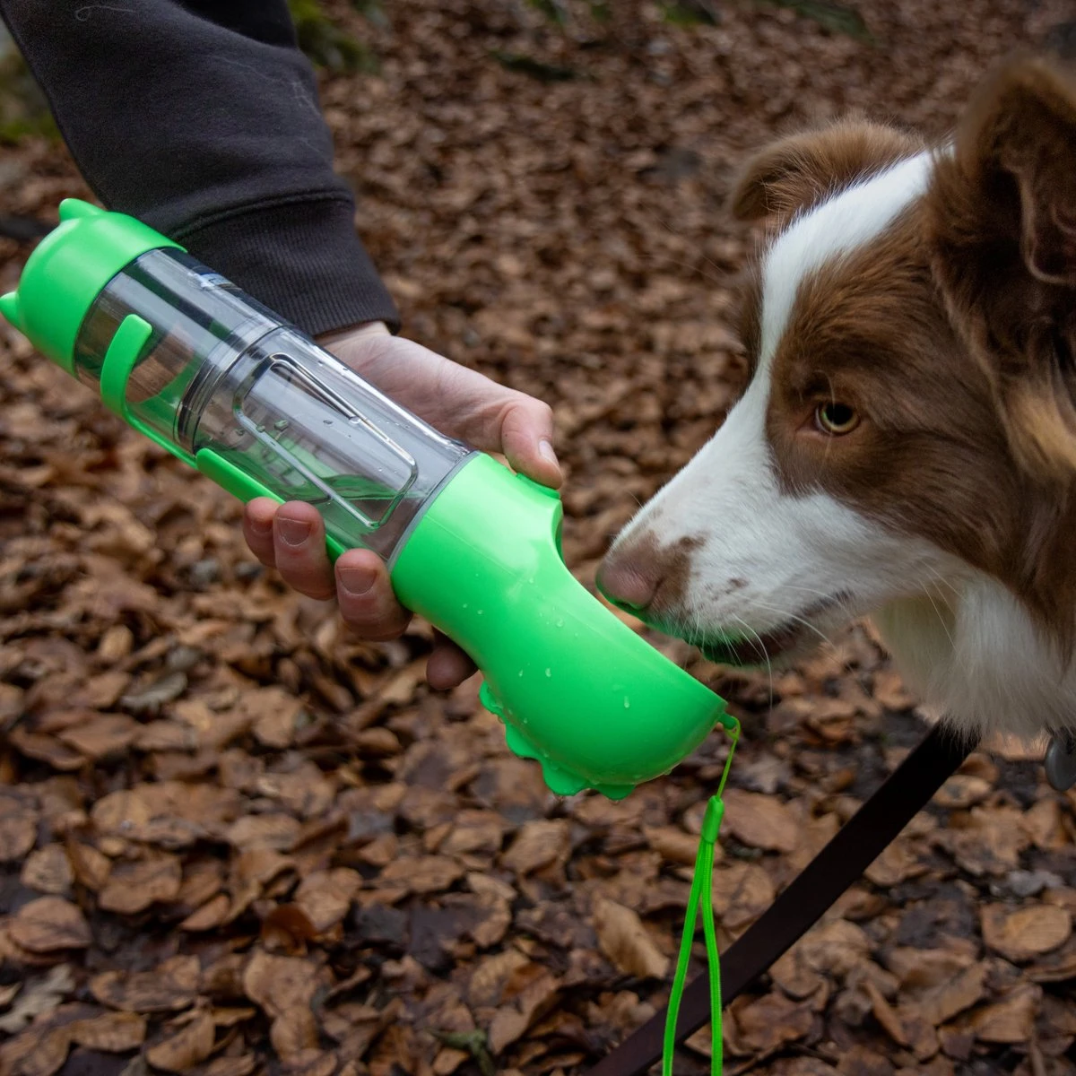 Mister Mill Drinkfles Hond - Honden Bidon - Waterfles - 500ML + 50ML Voeropslag + Poepzakjes Container 6 Mister Mill Drinkfles Hond - Honden Bidon - Waterfles - 500ML + 50ML Voeropslag + Poepzakjes Container - Afbeelding 6