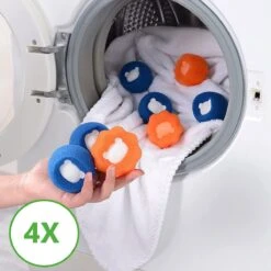 Merkloos Wasdrogerbollen - Haarverwijderaar Huisdieren - Haarvanger Wasmachine - Wasbollen - Drogerbollen - 4 Keer -Huisdierbenodigdheden 1200x1200 199