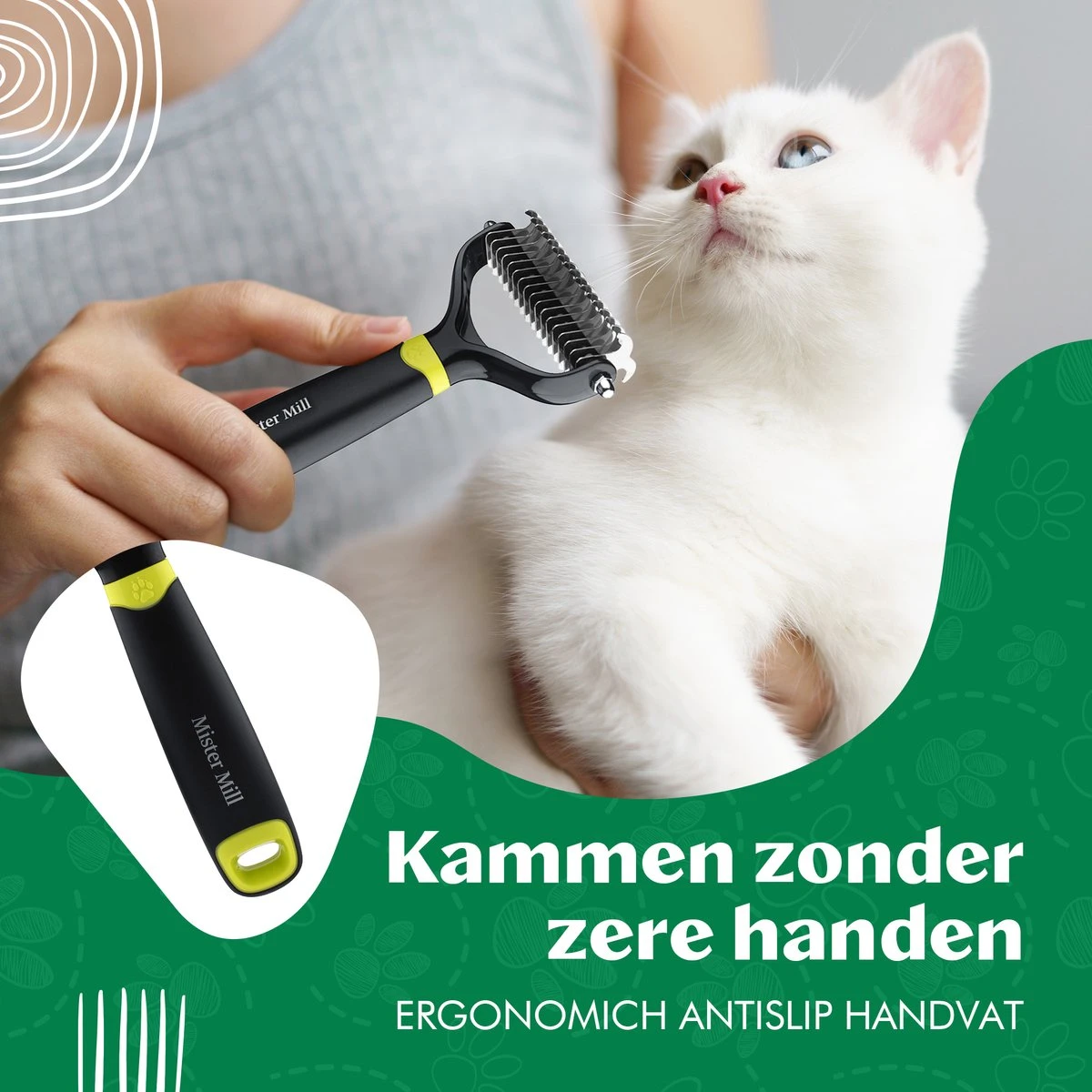 Mister Mill Professionele Set Honden Kattenborstel - Ondervachtkam Plus Slickerborstel 13 Mister Mill Professionele Set Honden Kattenborstel - Ondervachtkam Plus Slickerborstel - Afbeelding 13