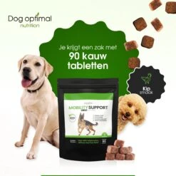 Dog Optimal Gewricht Supplement 90 Stuks - Mobility - Glucosamine Hond - Artrose - Heupdysplasie - Gewrichten - Hondensnacks - Hondenkoekjes - Hondensupplementen - Honden - Puppy - Hondenvoeding - Mankheid - HD - ED -Huisdierbenodigdheden 1200x1200 2061