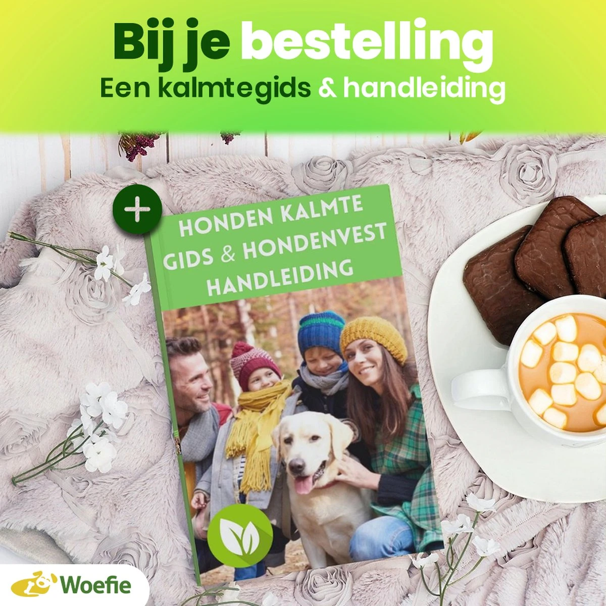 Woefie Honden Anti Stress Vest - Hond Blaffen - Maat M - Reflecterend - Thundershirt - Grijs 4 Woefie Honden Anti Stress Vest - Hond Blaffen - Maat M - Reflecterend - Thundershirt - Grijs - Afbeelding 4