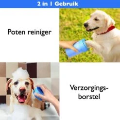 Merkloos 2 In 1 Hondenpoten Reiniger - Hondenborstel - Borstel Hond / Kat - Hondenpoot Reiniger - Huisdier Poot Wassen - Borstel - Hondenverzorging - Verzorging Hond - Honden Wassen - Schoonmaak Borstel - Kattenborstel -Huisdierbenodigdheden 1200x1200 214
