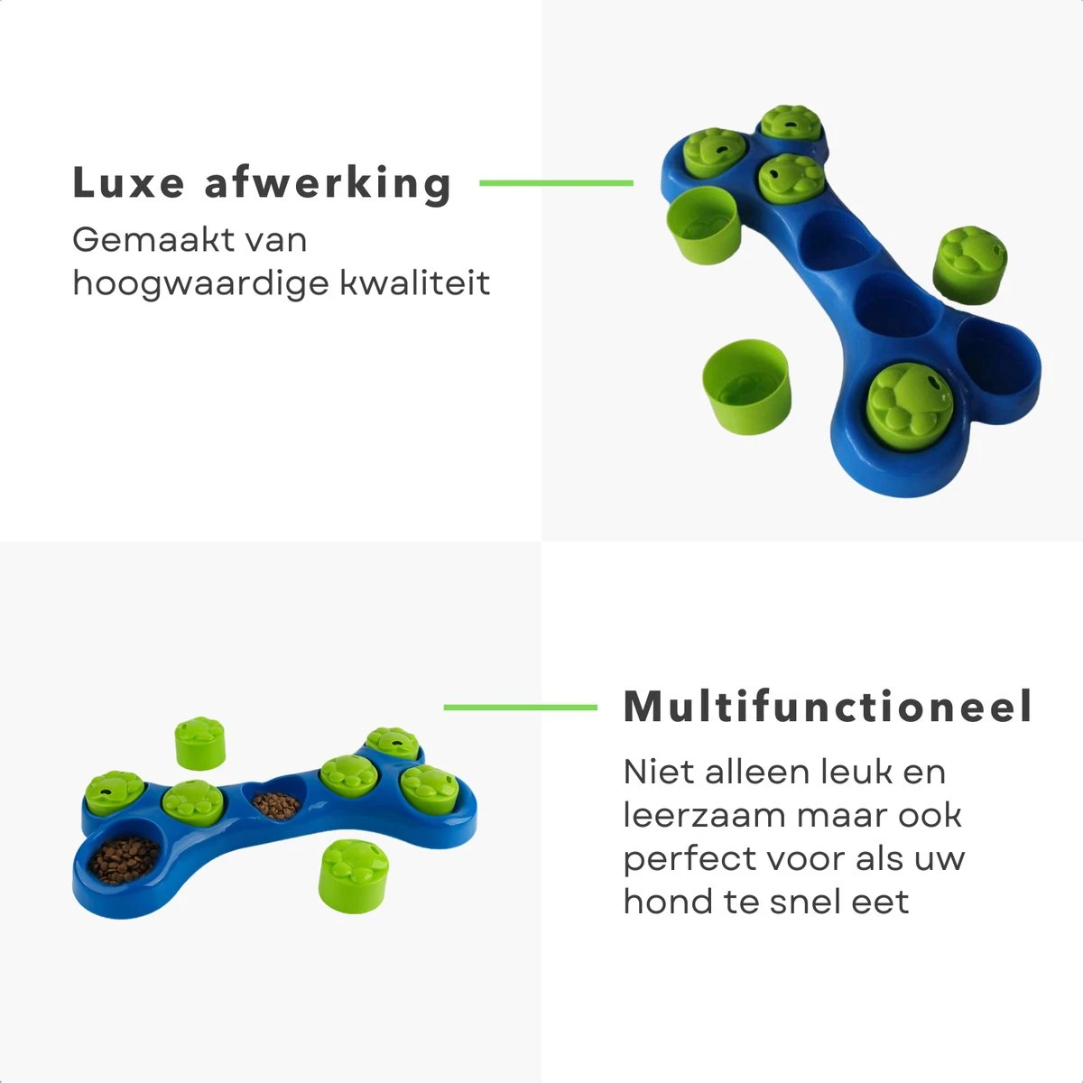 Cheqo® Hondenspeelgoed Met Snack Beloning - Intelligent Speelgoed - Hondentraining - Slowfeeder - Honden Denkspel - Puzzel Voor Honden 3 Cheqo® Hondenspeelgoed Met Snack Beloning - Intelligent Speelgoed - Hondentraining - Slowfeeder - Honden Denkspel - Puzzel Voor Honden - Afbeelding 3