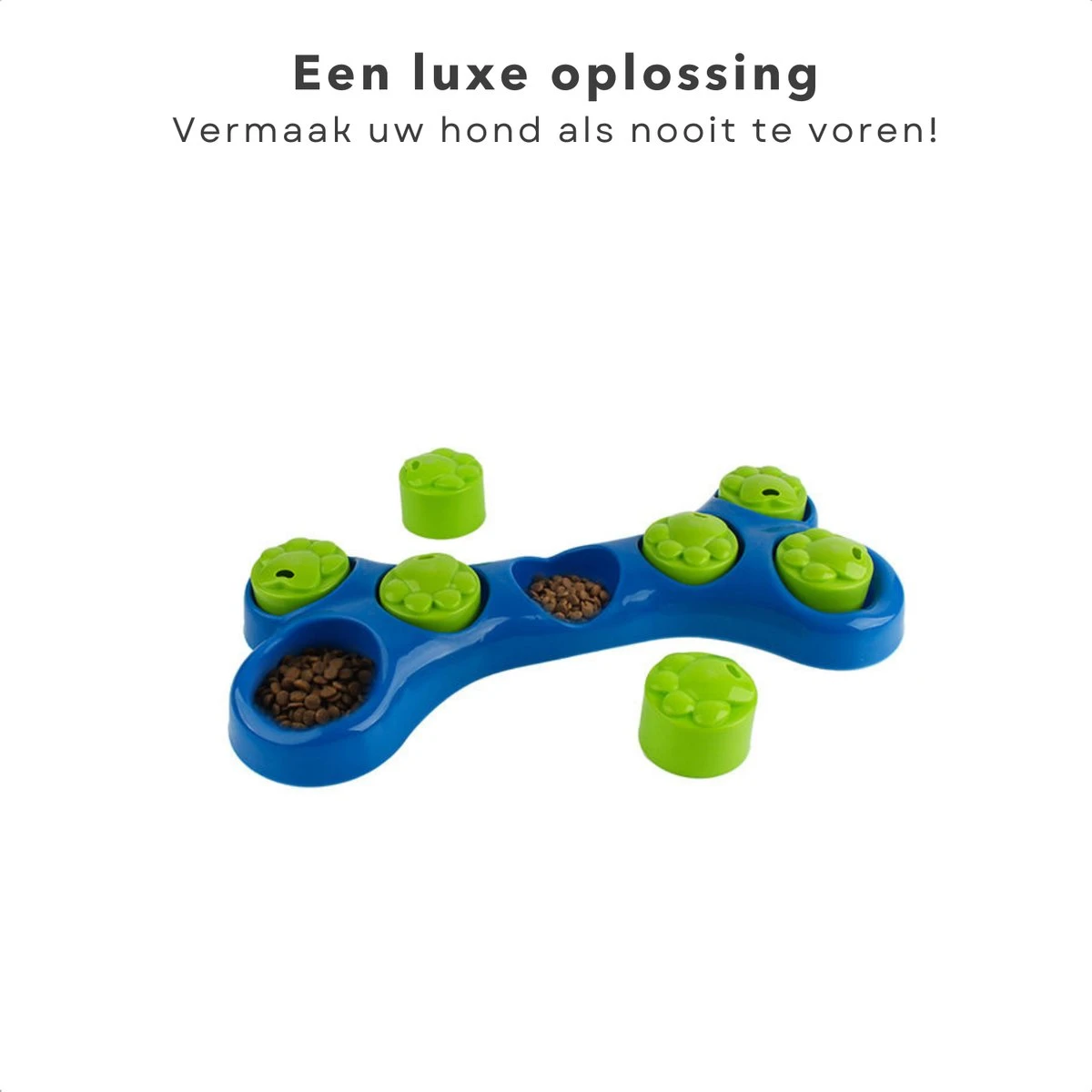 Cheqo® Hondenspeelgoed Met Snack Beloning - Intelligent Speelgoed - Hondentraining - Slowfeeder - Honden Denkspel - Puzzel Voor Honden 4 Cheqo® Hondenspeelgoed Met Snack Beloning - Intelligent Speelgoed - Hondentraining - Slowfeeder - Honden Denkspel - Puzzel Voor Honden - Afbeelding 4