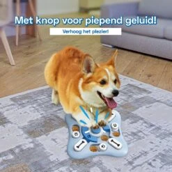 Honden Speelgoed Intelligentie – Hondenpuzzel - Interactieve Training – Voorkomt Verveling – 16 Vakjes – 11 Verplaatsbare Schuifjes - Denkspelletjes Voor Honden - Anti Schrokbak Hond – LumifyMe 10 Honden Speelgoed Intelligentie – Hondenpuzzel - Interactieve Training – Voorkomt Verveling – 16 Vakjes – 11 Verplaatsbare Schuifjes - Denkspelletjes Voor Honden - Anti Schrokbak Hond – LumifyMe -Huisdierbenodigdheden 1200x1200 2247