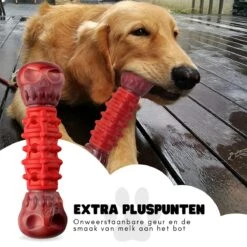 Kauwbot Hond Extra Sterk Kauwspeelgoed Melk Geur Smaak Honden Speelgoed - Rood Wit - Dutchwide -Huisdierbenodigdheden 1200x1200 2293