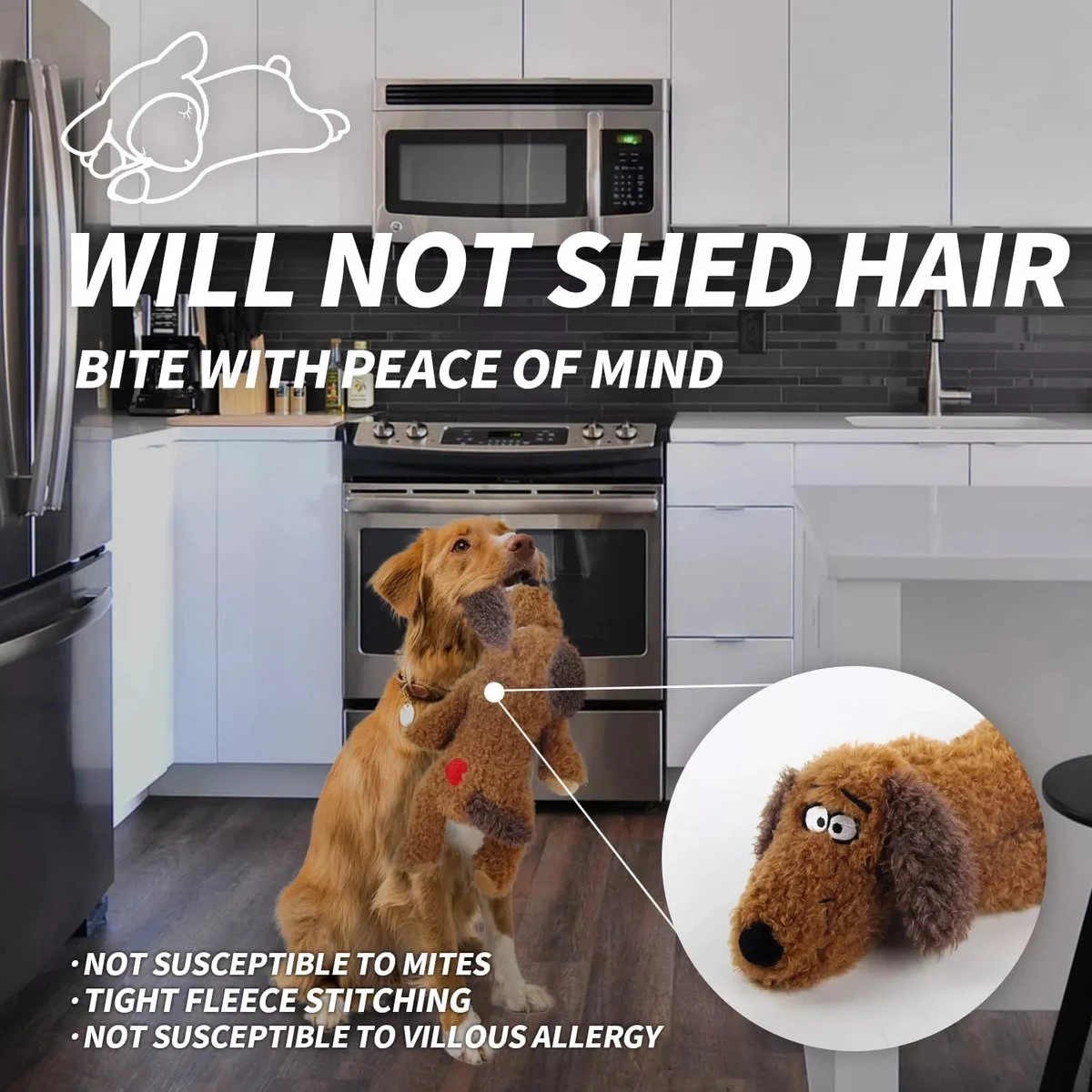 Merkloos Hondenknuffel - Puppyknuffel Met Hartslag - Knuffel Met Hartslag - Antistress Hond - Hondenspeelgoed 5 Merkloos Hondenknuffel - Puppyknuffel Met Hartslag - Knuffel Met Hartslag - Antistress Hond - Hondenspeelgoed - Afbeelding 5