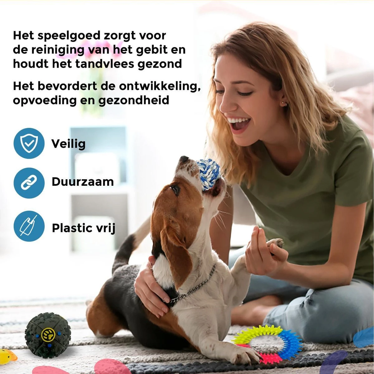 Luxury Diversity - Honden Speelgoed - 12 Honden Speeltjes - Puppy Speelgoed - Honden - Honden Speelgoed Intelligentie 3 Luxury Diversity - Honden Speelgoed - 12 Honden Speeltjes - Puppy Speelgoed - Honden - Honden Speelgoed Intelligentie - Afbeelding 3