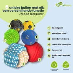 Petloverz Ballen Set - Honden Speelgoed - Intelligentie - Ballen - 6 Stuks -Huisdierbenodigdheden 1200x1200 2380