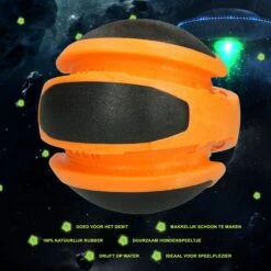 Dog Comets Sun Extreem Sterke Hondenbal - Gemaakt Van TPR Rubber – Gebruiksvriendelijk Hondenspeeltje – Drijvende Hondenbal – Geschikt Voor (middelgrote) Honden – Duurzaam Hondenspeeltje - Oranje -Huisdierbenodigdheden 1200x1200 2382