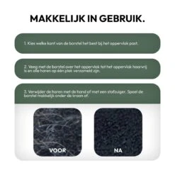 STACK Huisdierhaar Verwijderaar | Rubber - Pluizenborstel - Ontpluizer - Meubelborstel - Ontharingsborstel - Kledingborstel - Hondenhaar En Kattenhaar Verwijderen - Haarverwijderaar - Haren Verwijderen - Honden En Katten Borstel - Hondenkam -Huisdierbenodigdheden 1200x1200 242