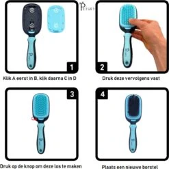 Petsify - Dierenborstel - Professionele 5 In 1 Hondenborstel - Voor Hond En Kat - Tweezijdig - Hondenkam - Kattenborstel - Kattenkam -Huisdierbenodigdheden 1200x1200 245