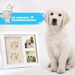 PIXETOOL Fotolijst Kleiafdruk - Gipsafdruk - Pootafdruk Hond - Puppy Speelgoed - Cadeau Voor Man - Cadeau Voor Vrouw - 3D Collage - 54 Extra Letters -Huisdierbenodigdheden 1200x1200 2491