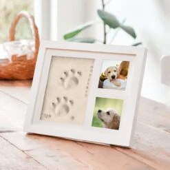 PIXETOOL Fotolijst Kleiafdruk - Gipsafdruk - Pootafdruk Hond - Puppy Speelgoed - Cadeau Voor Man - Cadeau Voor Vrouw - 3D Collage - 54 Extra Letters -Huisdierbenodigdheden 1200x1200 2493