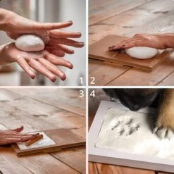 PIXETOOL Fotolijst Kleiafdruk - Gipsafdruk - Pootafdruk Hond - Puppy Speelgoed - Cadeau Voor Man - Cadeau Voor Vrouw - 3D Collage - 54 Extra Letters -Huisdierbenodigdheden 1200x1200 2494