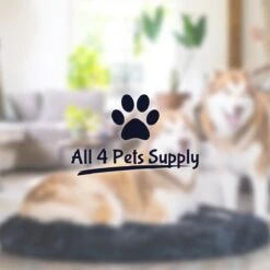 All 4 Pets Supply® Hondenmand Donut - Kattenmand - Maat XS - Geschikt Voor Honden/katten Tot 30 Cm - Hondenkussen - Zwart -Huisdierbenodigdheden 1200x1200 2608