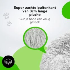 Doxie® Hondenmand – Kattenmand – ⌀ 100 Cm – Met Afneembare Hoesje – Lichtgrijs -Huisdierbenodigdheden 1200x1200 2627