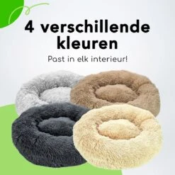 Doxie® Hondenmand – Kattenmand – ⌀ 100 Cm – Met Afneembare Hoesje – Lichtgrijs -Huisdierbenodigdheden 1200x1200 2631