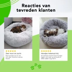 Doxie® Hondenmand – Kattenmand – ⌀ 100 Cm – Met Afneembare Hoesje – Lichtgrijs -Huisdierbenodigdheden 1200x1200 2633