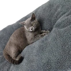 Pochon Pet - Hondenkussen - 70 X 50 Cm - Donkergrijs - Pluche - L -Huisdierbenodigdheden 1200x1200 2740