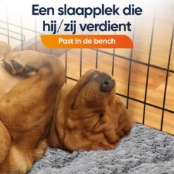 Happysnoots Hondenkussen 70 X 50cm - Hondenbed - Donut Dog Bed - Fluffy - Grijs - Wasbaar -Huisdierbenodigdheden 1200x1200 2749