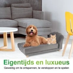 Maxxpro Katten- En Hondenbank - Grijs - Verhoogd Met Houten Poten - Fluweel Materiaal - 90 X 44 X 34 Cm - Huisdieren Tot 80 KG 10 Maxxpro Katten- En Hondenbank - Grijs - Verhoogd Met Houten Poten - Fluweel Materiaal - 90 X 44 X 34 Cm - Huisdieren Tot 80 KG -Huisdierbenodigdheden 1200x1200 2804